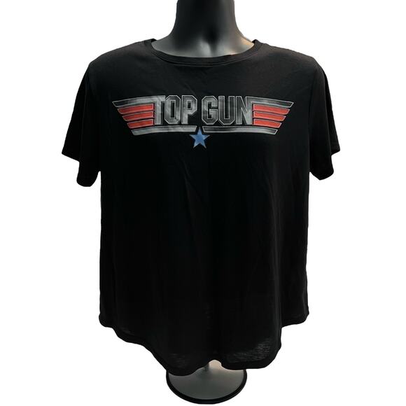 Woman’s Top Gun Black T-Shirt - Picture 1 of 8